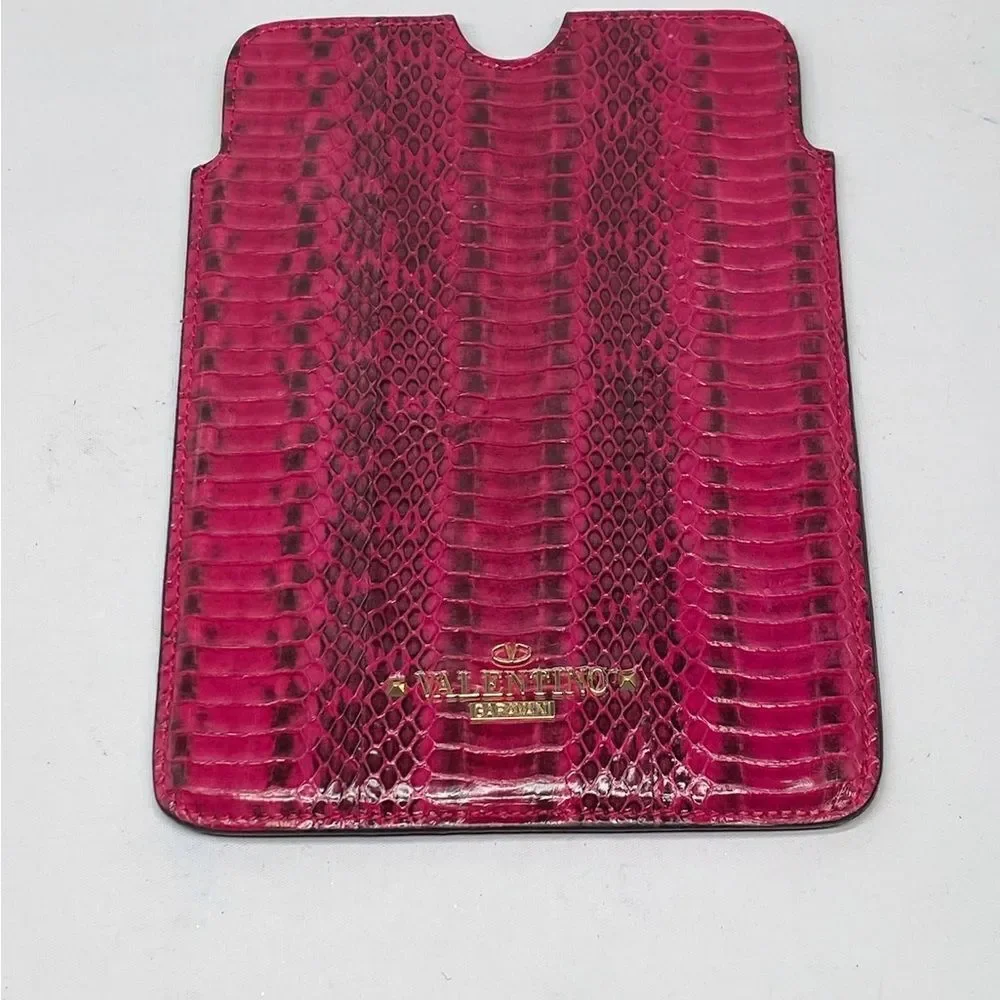 Valentino Garavani Snake Embossed Leather iPad Mini Case